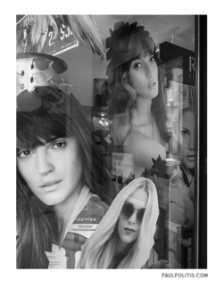 Girls! Girls! Girls! (black and white photograph)