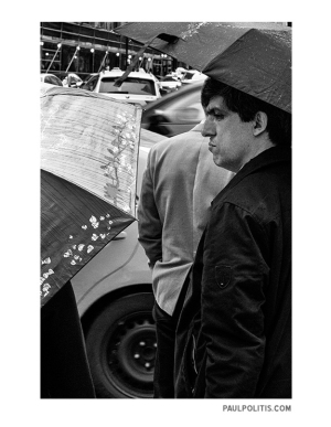 Intersection, Toronto (black and white photograph)