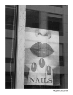 Nails, Ottawa, May 31, 2020 (black and white photograph)
