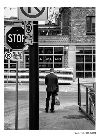 No (black and white photograph by Paul Politis), 2018 No (black and white photograph)