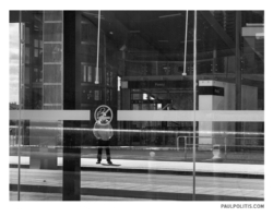 No Smoking (black and white photograph)