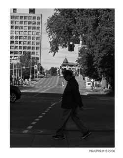 Pedestrian Dance (black and white photograph) by Paul Politis), 2020