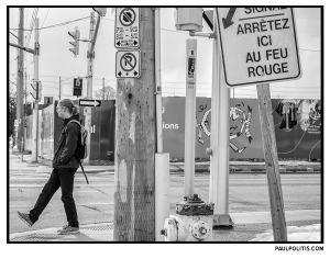 Ottawa, March 18, 2023 (black and white photograph) by Paul Politis