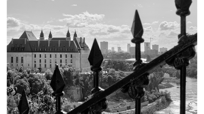 From Parliament Hill (black and white photograph)