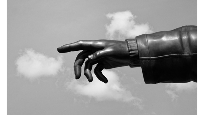Touch (black and white photograph)