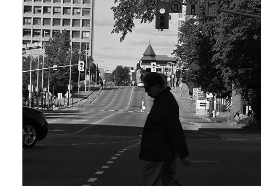 Pedestrian Dance (black and white photograph) by Paul Politis), 2020