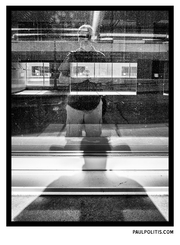 Me, Myself (black and white photograph)