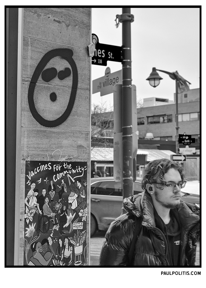 Ottawa, February 16, 2022 (black and white photograph) by Paul Politis